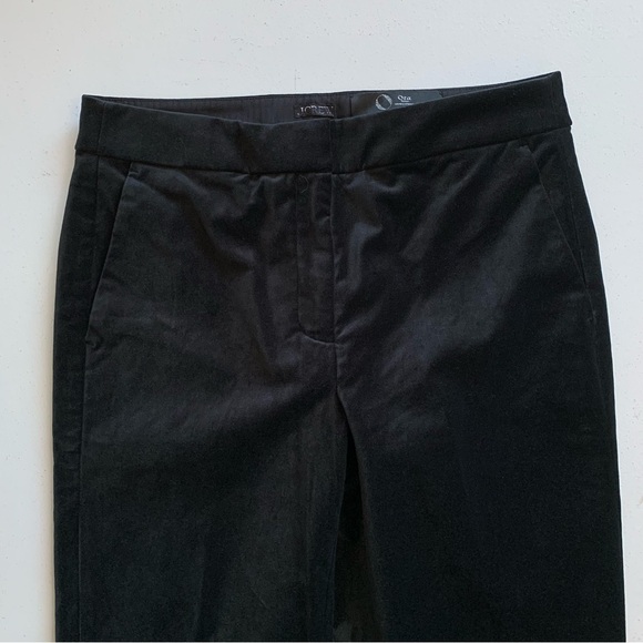 J Crew Tall Black Velvet Kate Slim-Fit Pant Size 4 Tall - Picture 4 of 17